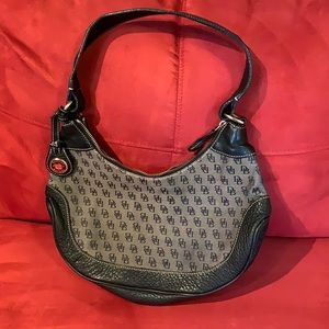 Blue and gray Dooney & Bourke handbag